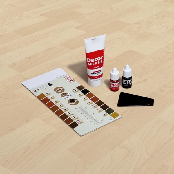 Opravná sada Egger Decor Mix & Fill Dark na tmavé podlahy 50 g – Obrázok 2