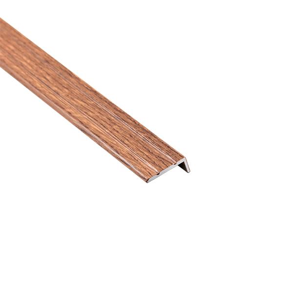 Profil AL schodový "L" 25x10 mm, fólia Dub pálený 17, 1,35 m, samolepiaci, LSW10K Cezar