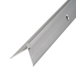 Profil AL schodový hríbikový 5 mm, elox Striebro 01, 2,7 m, skrutkovací k vinylom hr. 5 mm, Z5LVT Cezar (42x28 mm)