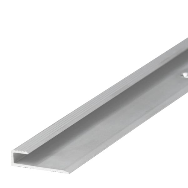 Profil AL ukončovací "U" 5,1 mm, elox Striebro 01, 2,7 m, skrutkovací k vinylom hr. 5 mm, P.L5LVT Cezar (9x7,9x29 mm)