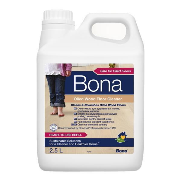 Čistič Bona na olejované podlahy 2,5 L náhradná náplň na Spray mop – Obrázok 2