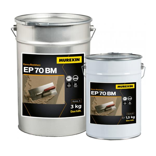 Penetračný náter Murexin EP70 BM, 4,5 kg 2-komp. epoxid (2K komp.A+B = 3+1,5 kg) (na savý aj nesavý podklad - spevňuje, vytvára parozábranu)