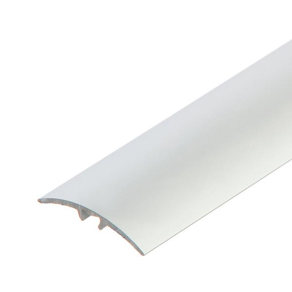 Profil AL prechodový 30 mm, elox Striebro 01, 0,93 m, samolepiaco-narážací oblý, LW305w1 Cezar