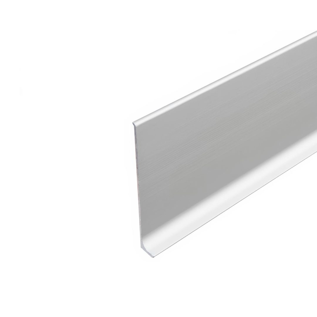 Lišta soklová Cezar LP80 Striebro C0 celohliníková 80x10x2500 mm