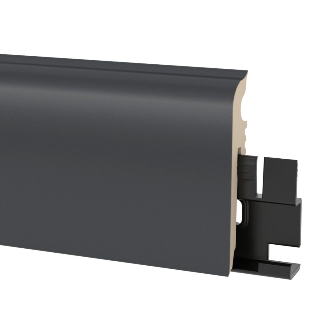 Lišta soklová PVC Arbiton VIGO 60 RAL 7024 Antracit 04 60x15x2200 mm