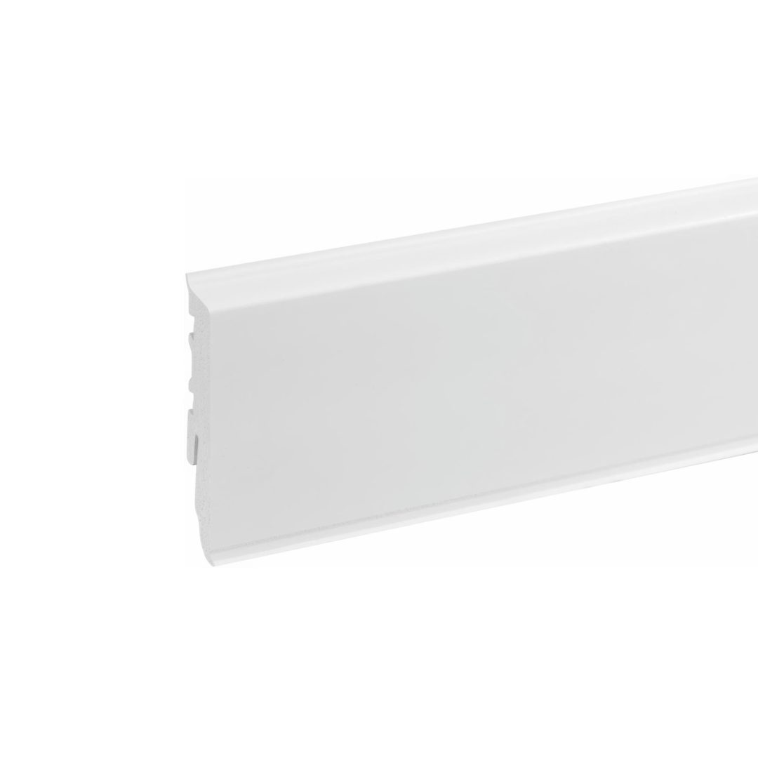 Lišta soklová PVC Cezar MASTERLINE 60 Biela (RAL 9003) 61,5x17,1x2200 mm