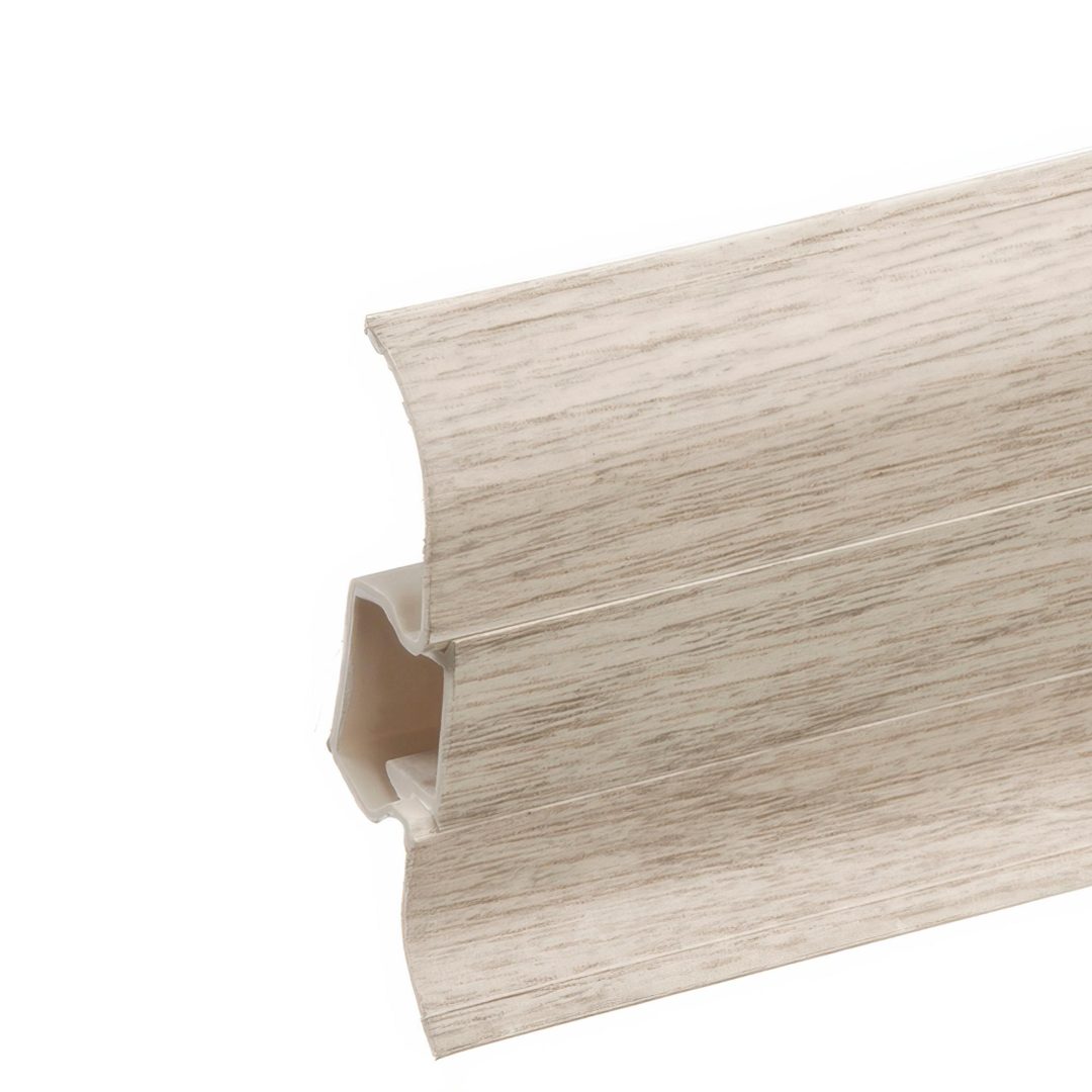 Lišta soklová PVC Cezar PREMIUM Classic Dub Alpský M189 59x22x2200 mm