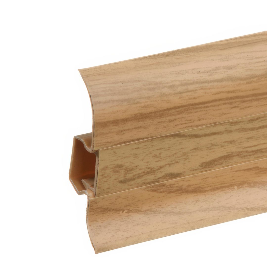 Lišta soklová PVC Cezar PREMIUM Classic Jaseň Svetlý M084 59x22x2200 mm