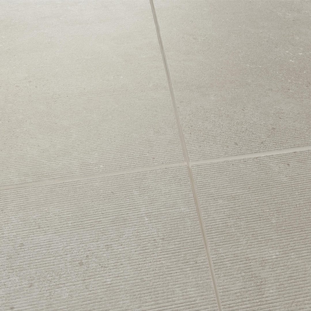 Obkladový panel Modee - Tile Raw concrete Massi Ivory WMT 540S 600x1200x4 mm Stripes