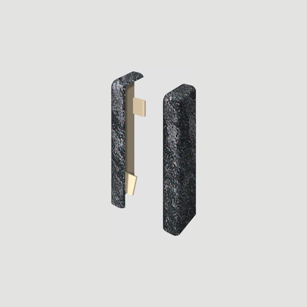 Prvky Egger 58 "cubical" Kameň čierny - Ukončenie ľavé+pravé 1839880 (1+1 ks/bal)