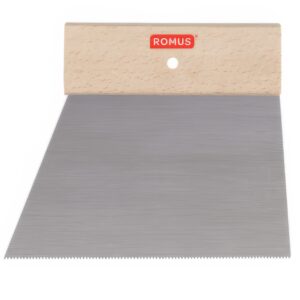 Stierka Romus na lepidlo na vinyl a PVC, ozubenie A1, šírka 250 mm, 93089