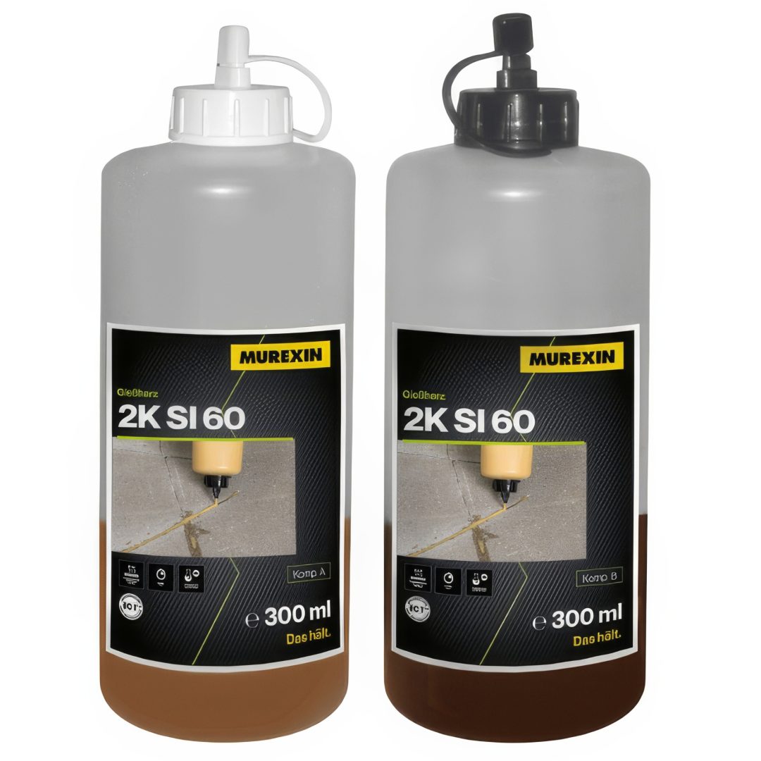 Živica na zošívanie Murexin SI60 600 ml + 70 mm zošívacie spony 8 ks (2K komp.A+B = 300+300 ml) – Obrázok 2