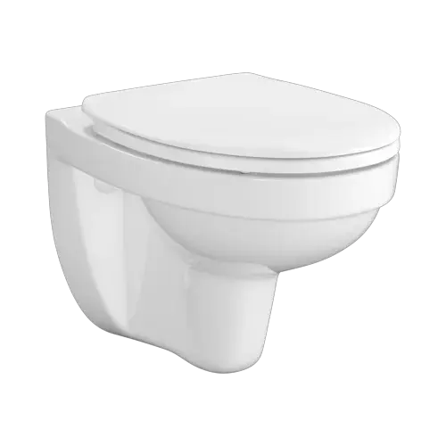 Set wc misa CERSANIA závesná simpleon + sedátko duroplastové slowclose biela