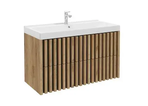 Skrinka DALIA 60x56x45cm pod umývadlo 2 zásuvky dub zlatý (demont)