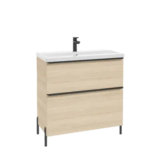Skrinka NINO 80x70x46cm pod umývadlo 2 zásuvky vicenza oak